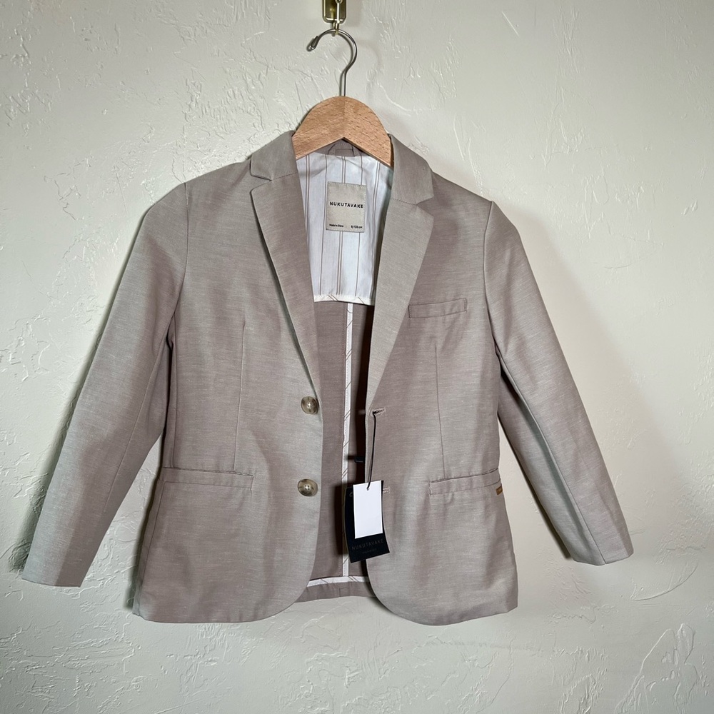 Tan Kids Blazer wedding formal NWT